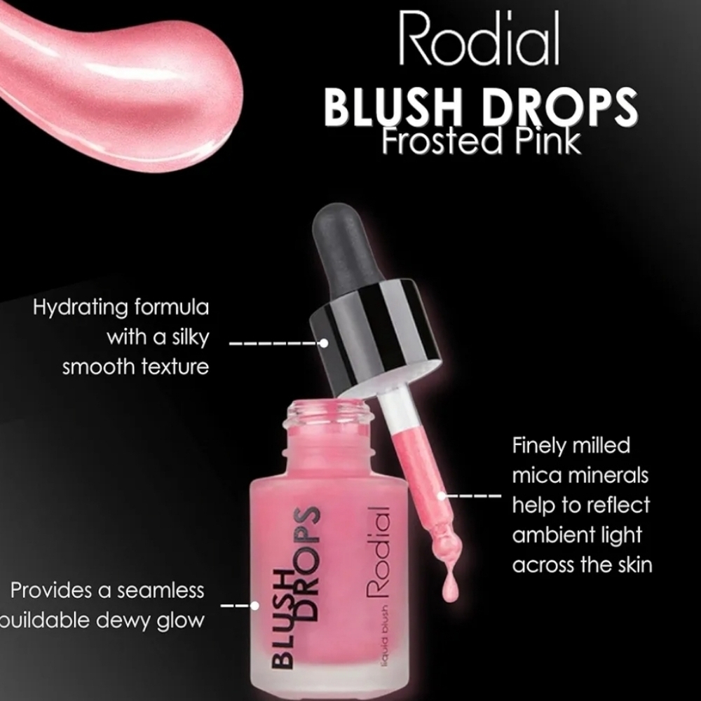 CLEARANCE! Rodial Blush Drops (Liquid Blush): Frosted Pink, 15ml, NIB - Picture 2 of 4